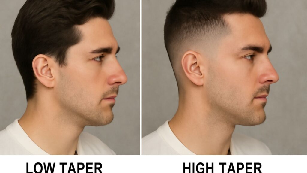 low taper fade haircut