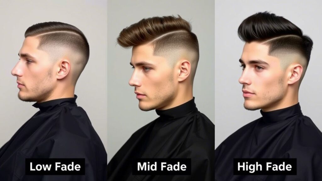 low fade vs mid fade vs high fade
