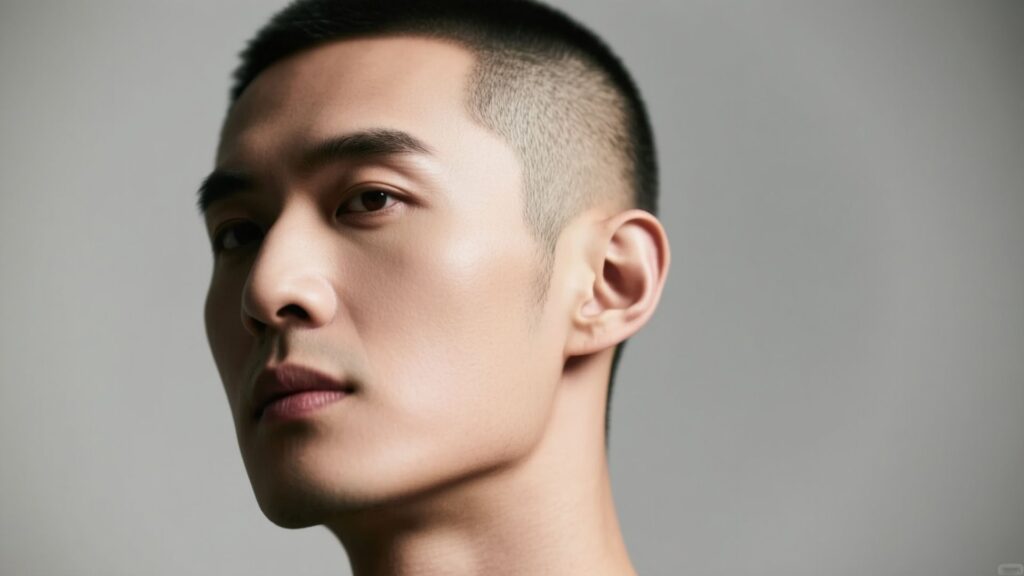 men's hairstyle for oblong face